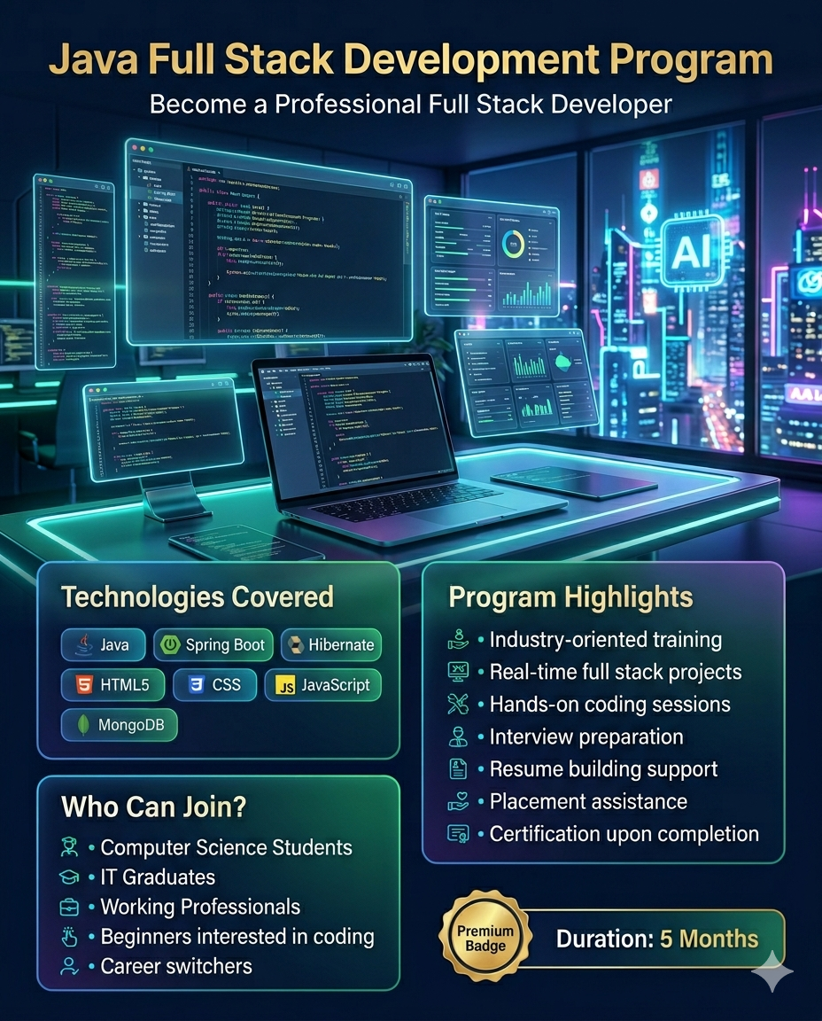 Best Java Fullstack Training Institute